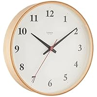 Amazon.co.jp: レムノス 掛け時計 電波 アナログ プライウッド